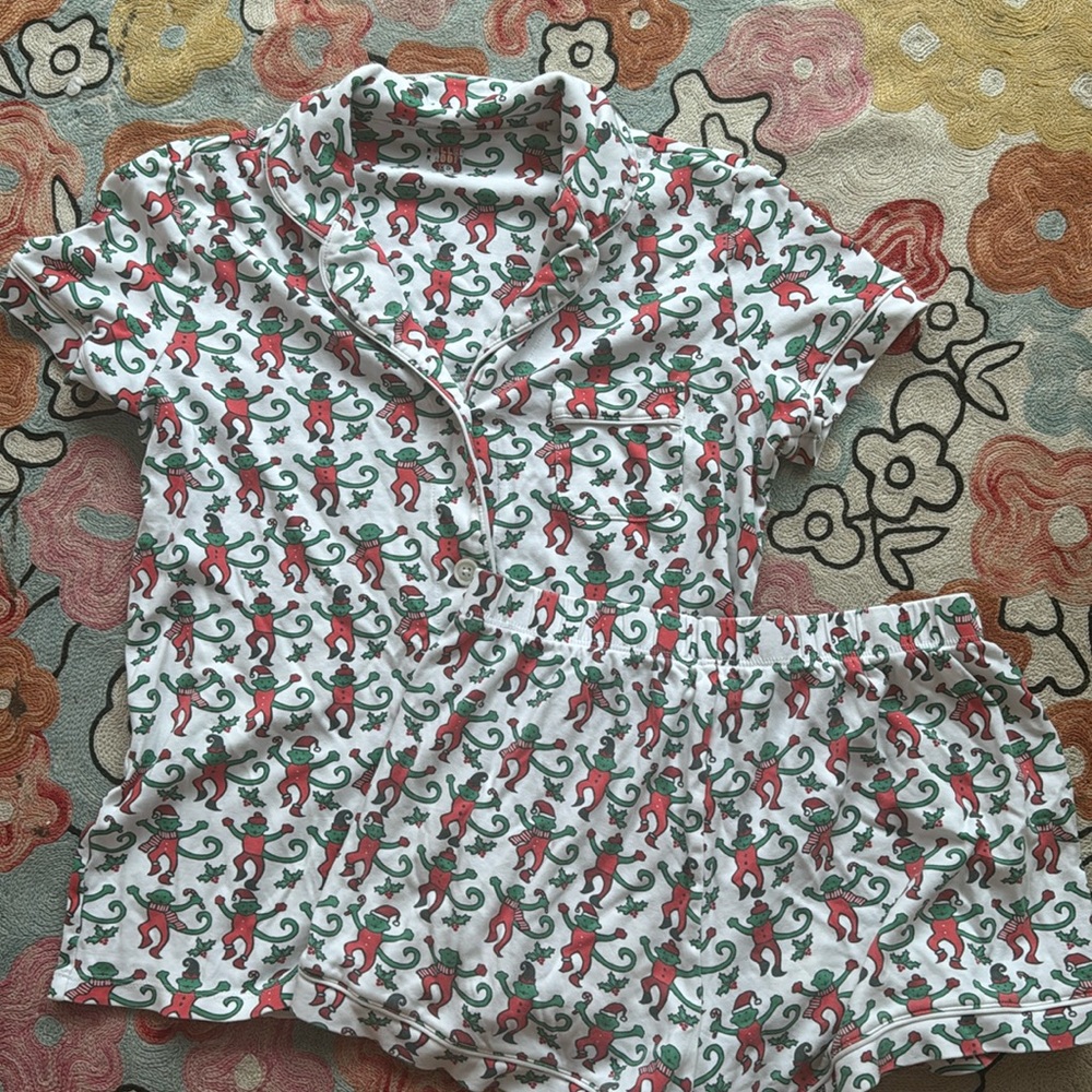 Roberta roller rabbit exclusive, Christmas Christmas pajamas, size extra small
